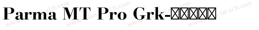 Parma MT Pro Grk字体转换